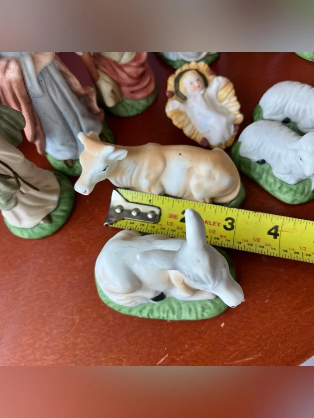 11 Piece Hand-Painted Nativity Set Baby Jesus Christmas Decoration Religious